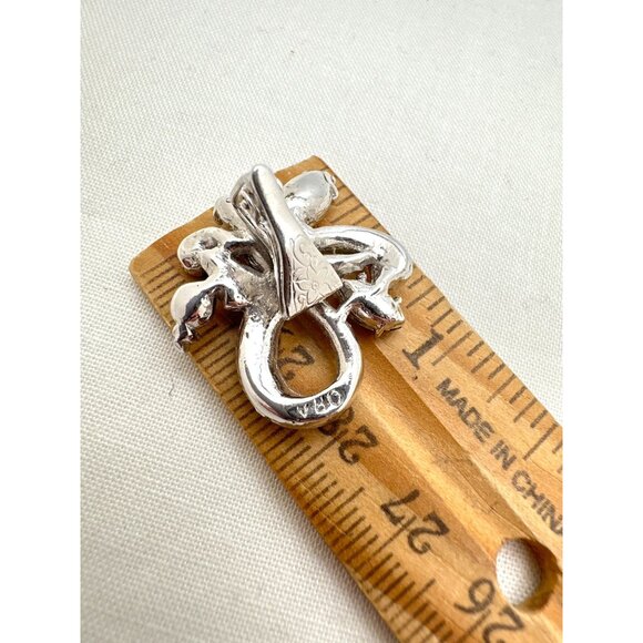 Vintage Timeless Classic ORA Earrings1940s Clip on Cluster Costume Regency - Picture 9 of 10